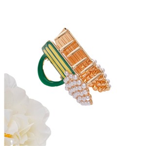 Mini Pinza para el Cabello con Forma de Jarra de Cerveza, Imitación de Perla, Esmalte, Aleación de Zinc, Pinza de Tiburón, Linda Taza de Bebida Decorativa, Accesorios para el Cabello de Mujer - Product Image 2