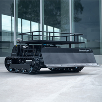 Traktor Pintar Profesional Komersial Bertenaga Bensin Mini Zero Turn Robot Tanpa Kabel Kontrol Jarak Jauh Nirkabel untuk Rumput