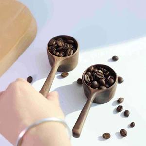 Cuchara medidora de café de nogal negro norteamericano, cuchara de peso de gramo para café y leche, cuchara medidora para grano de café - Product Image 4
