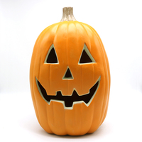 Grande citrouille Jack-O'-Lantern allongée pour Halloween, lumière LED décorative pour maison hantée, fête et décoration intérieure