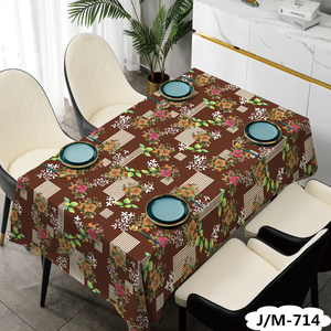 Commercio all'ingrosso fantasia in PVC tessuto Pvc leopardo tovaglia di grano con Non tessuto per banchetti tovaglia per la vendita - Product Image 2