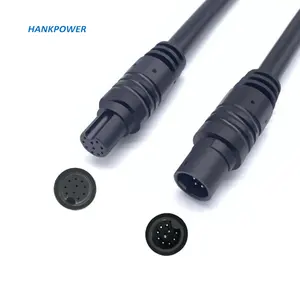 24AWG 10Pin 10 Núcleos Câmera Gravador de Vídeo Do Carro Din Macho Para Fêmea Do Cabo de Extensão de Sinal