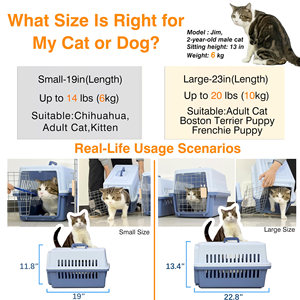Transportín para Mascotas, Diseño Nuevo, Caja de Transporte para Perros y Gatos, Multifuncional, Portátil, para Automóvil - Product Image 3