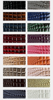 Tissu de produit en cuir synthétique texture crocodile granuleux en PVC pour sac à main ceinture portefeuille papeterie