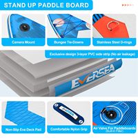 Planche de SUP gonflable de haute qualité, durable, avec technologie Drop-Stitch, pour la mer, le lac et la pêche, accessoires inclus