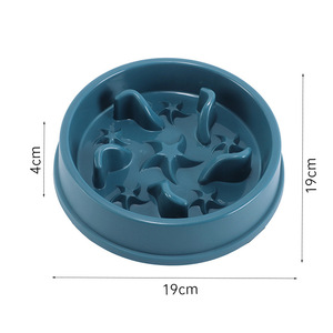 Comedero Lento con Ranuras en Espiral Anti-Engolpes <span class=keywords><strong>para</strong></span> Perros Pequeños y <span class=keywords><strong>Gatos</strong></span>, 19x19x4cm, Tazón de PP - Product Image 2