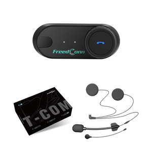 FreedConn T-COM VB Sistem Musik & Komunikasi Helm Motor untuk 2 Pengendara 800 Meter Bluetooth Full Duplex Interkom FM - Product Image 1