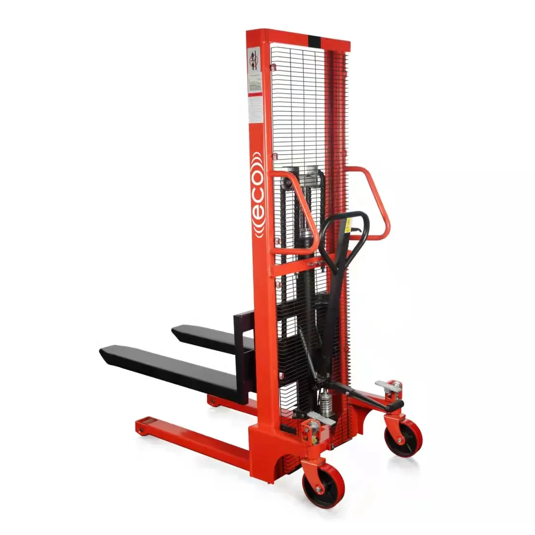 Tay Hướng Dẫn Sử Dụng Pallet Vận Hành Stacker Thủy Lực 1.6M Nâng Pallet Của Nhãn Hiệu Xe Nâng