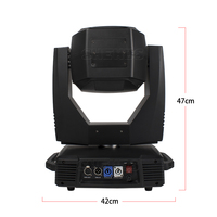 Projecteur à tête mobile Sharpy Beam 350W 17R compatible DMX512, éclairage d'effet de scène professionnel pour concert, DJ, discothèque