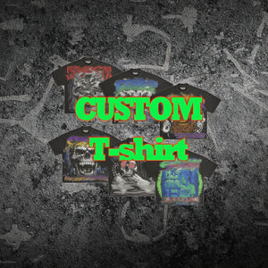 เสื้อยืดผ้าฝ้าย100% ซักแบบลำลองสำหรับผู้ชายเสื้อยืดโอเวอร์ไซส์ผ้าหนา300จีเอ็มบ็อกซี่ครอปออกแบบลายพิมพ์ดีทีจี - Product Image 3