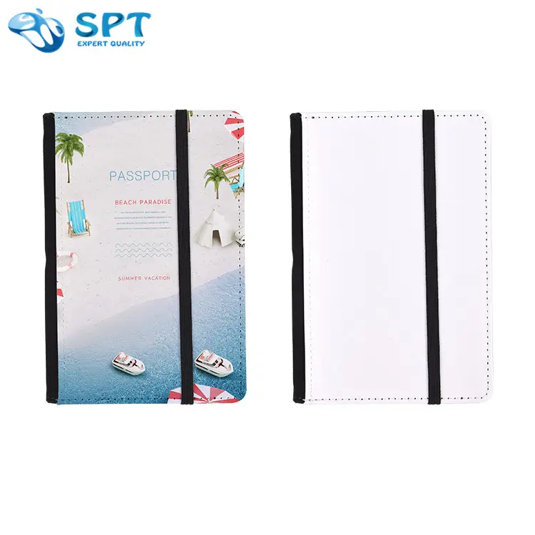 Portefeuille de passeport en cuir, pochette personnalisé à Sublimation automatique avec fentes de cartes, porte-passeport de voyage