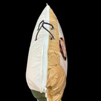 Sac d'emballage de tapis d'oreiller de PVC avec la poignée de tirette et de corde