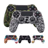 SYYTECH Housse de protection anti-transpiration pour manette, coque en silicone antidérapante pour PS4 Slim Pro, accessoires de jeu