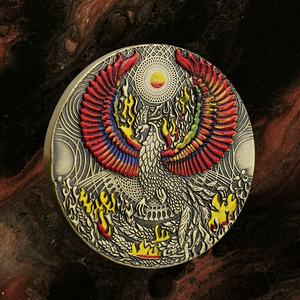 Pièce commémorative personnalisée imprimée en couleur, motif Phénix de la Vie, Créature Mythique, Pièce de Défi, <span class=keywords><strong>Nirvana</strong></span> - Product Image 2