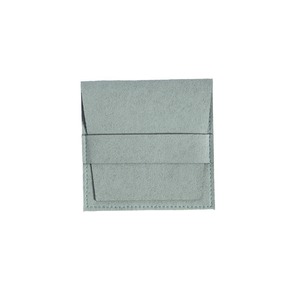 Bolsa de Joyería de Microfibra de Terciopelo, Rectangular, con Ribete Verde Claro, 8x8cm, Embalaje para Pulseras, Embalaje para Puntos de Venta - Product Image 5