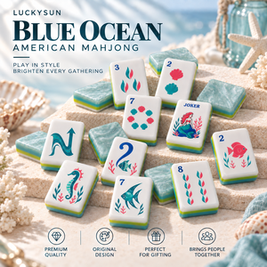 En stock – Jeu de Mahjong américain moderne à 4 couches, 160 tuiles gravées, facile à transporter – Coffret Mahjong occidental, cadeau idéal pour les amis - Product Image 1