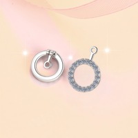 Harga Pabrik Anting Stud Solitaire Moissanite Perak Sterling 925 Warna D VVS Potongan Bulat Perhiasan Berkualitas Grosir