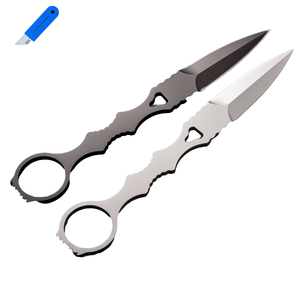 มีดใบตายสำหรับตั้งแคมป์กลางแจ้ง DIY ล่าสัตว์ ทำจากเหล็กกล้าไร้สนิม 4cr13 ด้ามพลาสติก OEM สำหรับป้องกันตัวและพกพา - Product Image 1