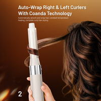 Brosse sèche-cheveux lissante et bouclante tout-en-un SMET, volumisante ionique pour tous types de cheveux, moteur DC 1200W, 3 vitesses, styler professionnel