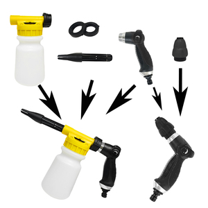 Pistolet de lavage de voiture à très haute pression avec pot à mousse et tête rapide réglable en forme d'éventail pour nettoyage à l'eau PA - Product Image 3