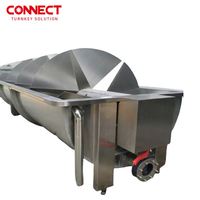 Automatique Acier Inoxydable 304 Volaille Poulet Canard Abattage Traitement Vis Spin Spirale Refroidissement Par Eau Machine De Refroidissement