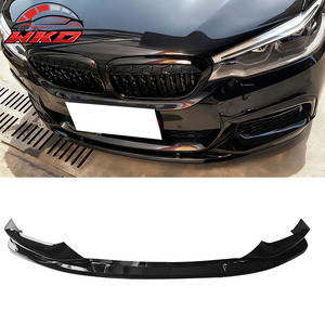 เหมาะสำหรับ BMW G30 ซีรีส์ 5 ปี 17-20 ซีดาน MP สปอยเลอร์กันชนหน้าสีดำเงา ABS คุณภาพสูง อุปกรณ์ตกแต่งภายนอก - Product Image 1