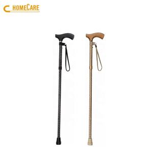 Bastón de Aluminio con Mango de Madera y Punta de Goma para Personas con Discapacidad y para Escalar Montañas - Product Image 4