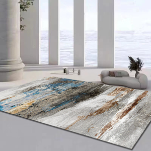 Tappeto Moderno Antiscivolo Impermeabile Antimacchia Realizzato a Macchina per Cameretta Bambini e Soggiorno con Design Geometrico Elegante - Product Image 1