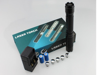 Pointeur laser bleu longue portée 3000 mètres, haute puissance, style stylo, pour la randonnée, jouet pour chat, recharge USB, corps en aluminium, pile AA