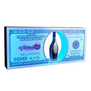 Exhibidor de Botellas de Vino, Dólares y Euros, de Metal y Acrílico con LED, Apto para Bodas, Discotecas, Bares y Fiestas - Product Image 3