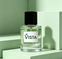Flacons de parfum en verre VISTA Luxury 30 ml avec pulvérisateur à pompe, impression sérigraphique, logo personnalisé, diffuseur à roseaux vide