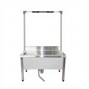 Heavy Duty Square Tube Frame <b>Mop</b> Sink with <b>Mop</b> Holder Stainless Steel Utility Cleaning Tub for Restaurant Hotel Canteen - Product Image 2