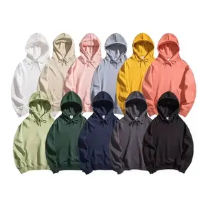 All'ingrosso di lusso personalizzato pesi massimi da uomo oversize felpa con cappuccio in cotone pesante poliestere felpa con cappuccio <span class=keywords><strong>Plain</strong></span> felpa con cappuccio - Product Image 1