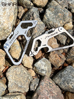 Couteau miniature pliable en alliage de titane pour extérieur, porte-clés, outils SH-T6, fabriqué en Chine