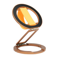 Support de téléphone magnétique avec anneau double face, pliable et rotatif, support de bureau à forte aspiration, multifonctionnel et portable