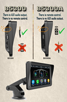 Écran Stéréo Auto Portable 7 Pouces Sans Fil CarPlay Android Auto Tactile