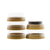 Boîte d'emballage transparente en plastique pour gâteaux de lune, avec couvercle, couleur et forme personnalisables, OEM/ODM disponible, RPET de qualité alimentaire supérieure