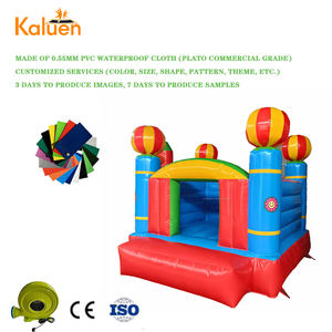 Château gonflable extérieur blanc avec souffleur 3mx3m Jouets gonflables comprenant une maison à rebond - Product Image 1