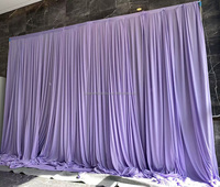 Burgunderroter Milchseide-Hintergrundvorhang, Spandex-Jersey-Drapierung, Event-Vorhang, Hochzeits-Hintergrunddekoration für Hochzeitsbühne