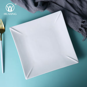 Vendita calda di ceramica fine <span class=keywords><strong>porcellana</strong></span> quadrato piatto Piatto da Portata per hotel - Product Image 2