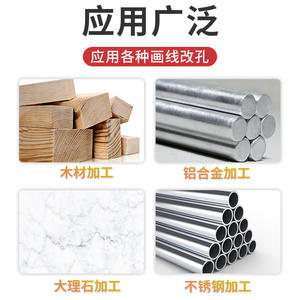 Regla de Marcado en Forma de T Multiusos Portátil, Guía de Ángulo de 45 y 90 Grados para Trabajar la Madera, Herramienta de Aleación de Aluminio para Medir y Calibrar - Product Image 4