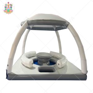 Bãi biển Inflatable nổi đảo PVC 3.2x3.2x2.25m nước nổi nền tảng cho gia đình nổi ghế và gian hàng - Product Image 2