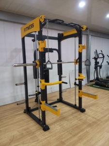 Professionelles Multifunktionales Power Rack mit Smith-Maschine Kommerzielles Fitness-Trainingsgerät Ganzkörper-<span class=keywords><strong>Workout</strong></span> Fitnessausrüstung - Product Image 5