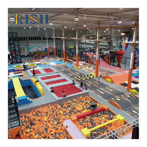 इनडोर ट्रैम्पोलिन और खेल के मैदान इंटरैक्टिव संवेदी पैनल से सुसज्जित है, जो बच्चों के मनोरंजन को शामिल करते हैं - Product Image 6