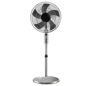 16 inch charging air cooling standing oscillating fan with 5 blades