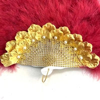 Vente en gros Bijoux en or Éventails de plumes colorés Bouquet de mariée Fête de mariage Spectacle de danse Éventails de plumes