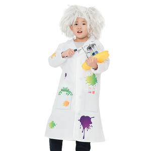 Crazy Mad Scientist TV & Movie disfraz para niños en relieve impreso poliéster traje chaqueta Halloween - Product Image 5