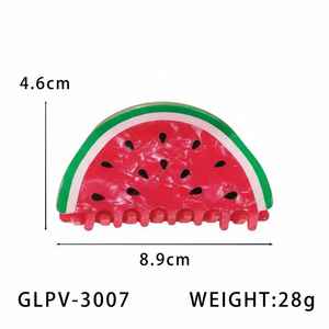 Оптовая продажа: Заколки для волос ZOYU из ПВХ в форме фруктов (арбуз, клубника, апельсин) – милые и креативные аксессуары для волос - Product Image 6