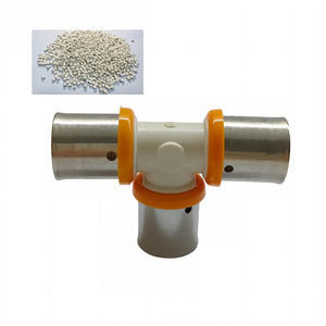 Raccords en T à sertir PPSU <span class=keywords><strong>16</strong></span> 20 25 32mm certifiés NSF pour tuyaux multicouches AL PEX, T égal pour chauffage par le sol et plomberie - Product Image 1