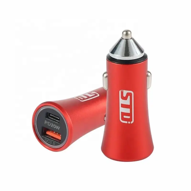 USB Car Charger Fast Charging Dual USB Adapter 3A PD20W USB chargers Mobile Phones car accessories